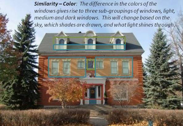 gestalt similarity by color example