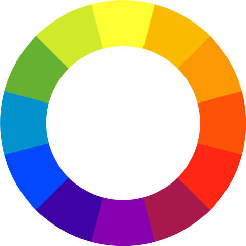 Colour Wheel Chart Colors