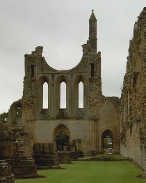 Byland Abbey gothic ruin, Yorkshire, courtesy of Raffstein at Wikimedia, http://commons.wikimedia.org/wiki/File:Byland_Abbey.jpg