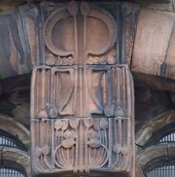 Building detail by Charles Rennie MacKintosh