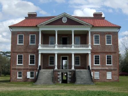 Drayton Hall Palladian House - photo courtesy of goingstuckey at wikipedia - GNU Free - http://en.wikipedia.org/wiki/File:Drayton_Hall_2007.jpg 