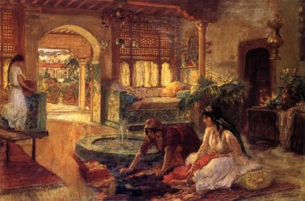 Houses in Art - Orientalist Interior - Frederick Arthur Bridgman