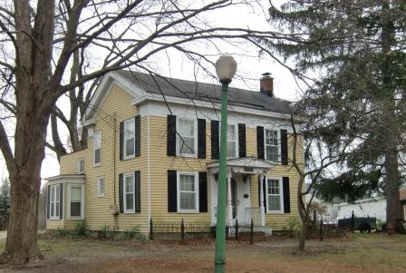 Greek Revival Home - Most were white, so the yellow is probably a later change