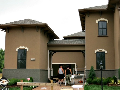 A porte cochere at the 2013 Parade of Homes in Jerome Village
