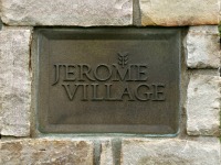 Jerome Village Sign at the Entrance