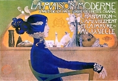 Ad for La Maison Moderne – Art Nouveau style ad for an exhibition on modern houses