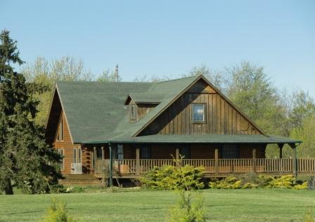 A log house on Hwy 292, Ohio in Logan County