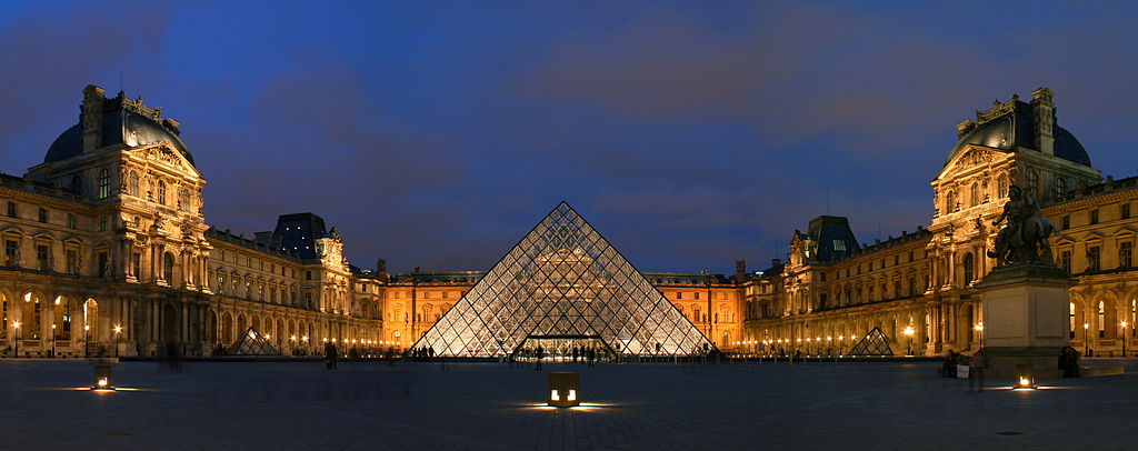 Louvre with Pyramid by I.M. Pei - Photo courtesy of Benh LIEU SONG