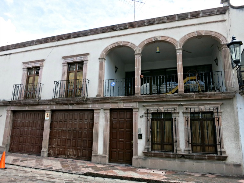 A typical, but not grand, house in the old part of Queretaro, gives an idea of an urban, upper middle class Mexican home of the 19th century.