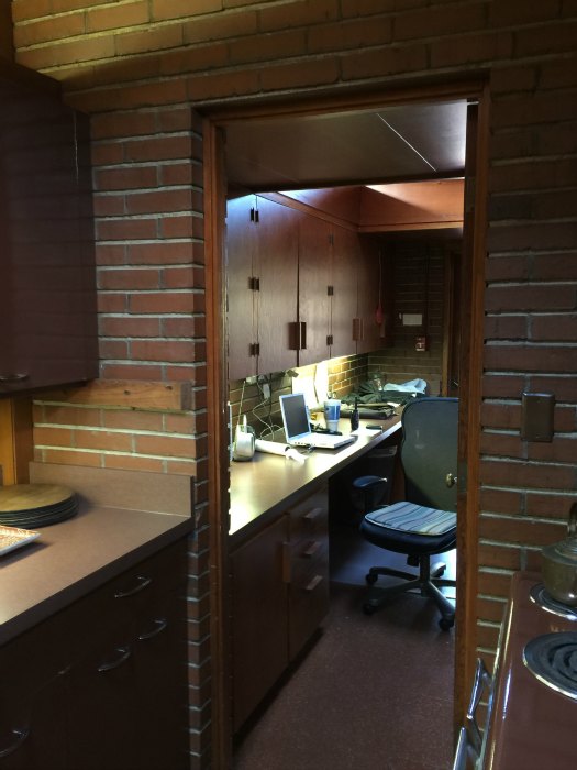 Doorway to the Kitchen Office in the Rosenbaum House - A Frank Lloyd Wright Usonian House
