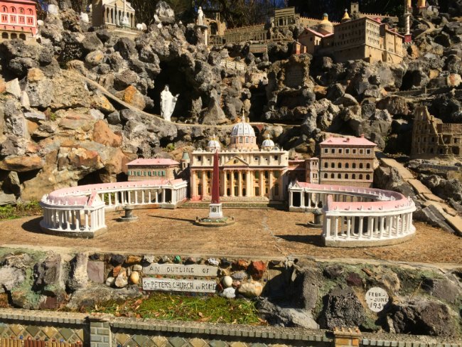 architectural model builder Joseph Zoettl built this replica of Saint Peter's