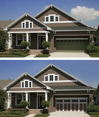 carriage house doors, overhead garage doors, Clopay