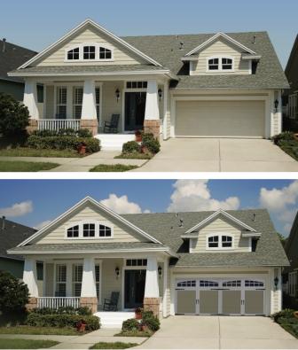 carriage house doors, overhead garage doors