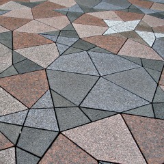 Complex star patter forms this outdoor plaza in Finland - bathroom tile design ideas