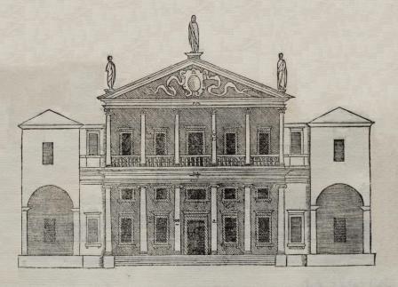 Palladian house with two-tier porch