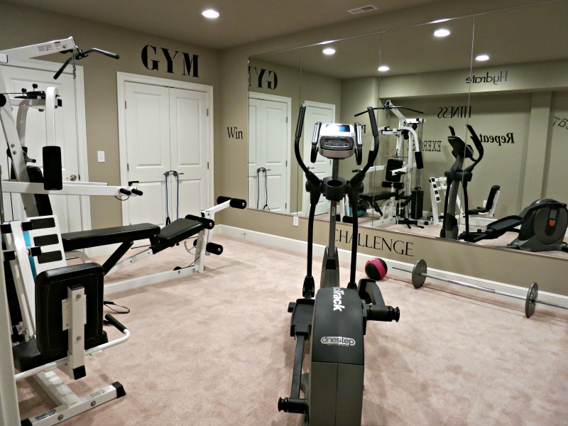 The Gym. Another nice feature of the Neo-Georgian home at the 2013 Parade of Homes in Jerome Village