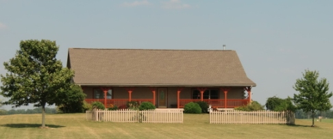 A log home on Hwy 68