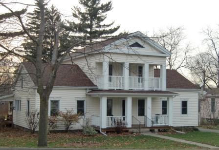 Greek Revival house with bi-level portico - This was an innovation by Palladio you would never find in real Greek temples.