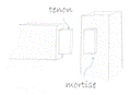 mortise and tenon graphic