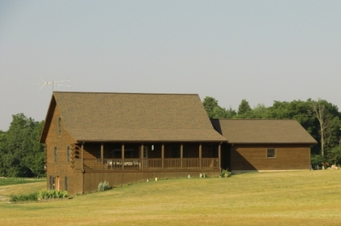 A log home somewhere in Ohio