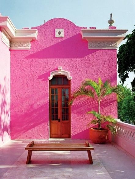 Bright Pink Mexican House