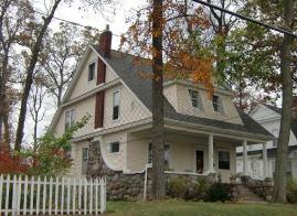 Roof Design - This house in Hillsdale, Michigan has a dominant side gabled roof that defines the rest of the house