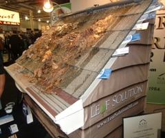One of many gutter displays at the 2012 Columbus Home and Garden Show