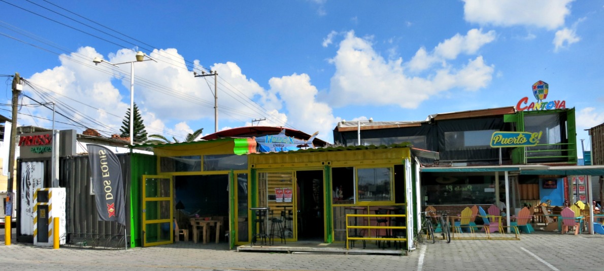 Container architecture on display at Container City