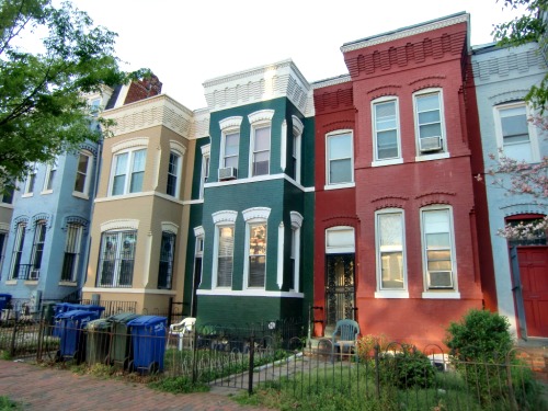 Colorful Row Houses in D.C.