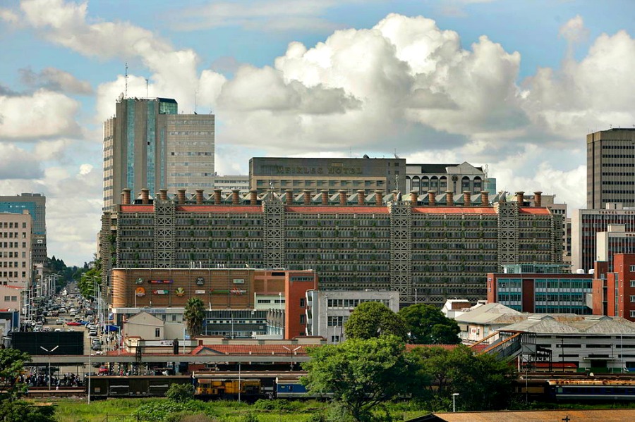 Eastgate Centre collects heat at the roof to help drive the natural ventilation that cools this modern building.