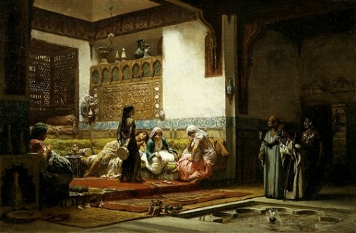 Houses in Art - Moorish Interiors - Frederick Arthur Bridgman