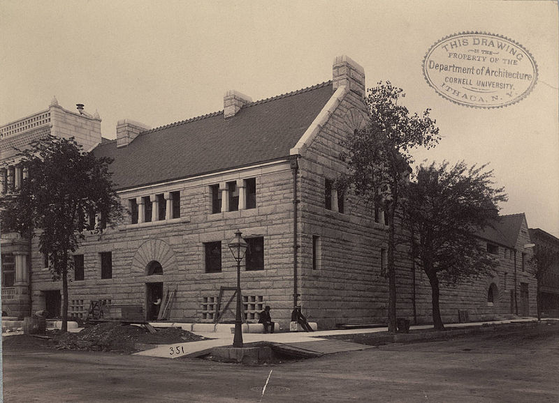 Glessner house almost completed - Courtesy collection at Cornell University - a school that refused me entrance, but why hold a grudge.