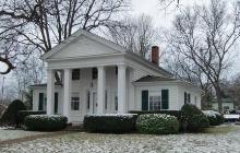 An unnamed Greek Revival House in Dexter, MI discovered on my tour of historic homes