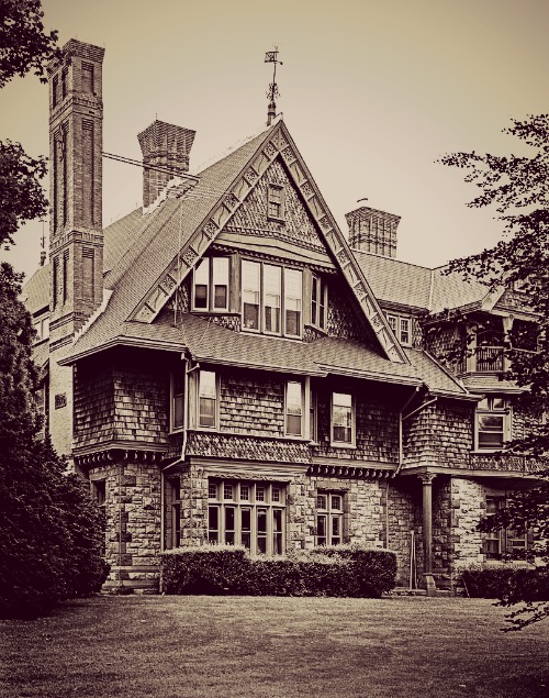 Watts-Sherman home from the rear.