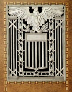 Art Deco Grill  with and Eagle inside James Foley Courthouse