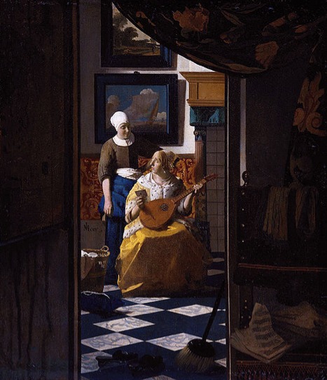 Houses in Art - Jan VerMeer - The Love Letter - 1668
