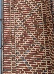 Diaper Pattern of diamonds adorns the Rock of Faith Baptist church in Columbus, Ohio