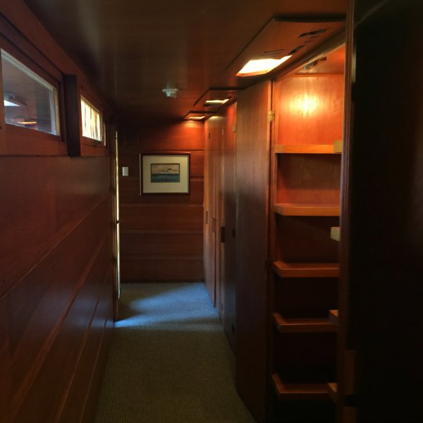 The hallway for the expansion of the Rosenbaum House - A Frank Lloyd Wright Usonian House