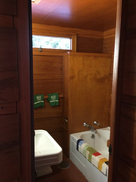 Master Bath for the Rosenbaum House -  A Frank Lloyd Wright Usonian House