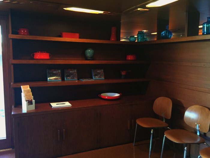 A small breakfast area in the Rosenbaum House - A Frank Lloyd Wright Usonian House