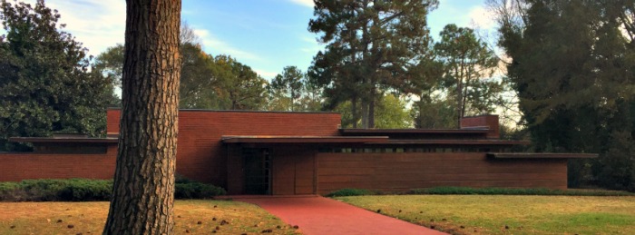 View from the Street of Rosenbaum House, Frank Lloyd Wright Usonian House