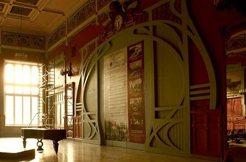 Railway station Art Nouveau interior by Stanislaw Brzozowski 