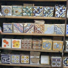 Art Tiles found at the tile store - bathroom design ideas