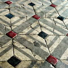 Tile Floor from Jesuits in Tianjin - this shows the added dimension offered by styled tiles - bathroom design ideas