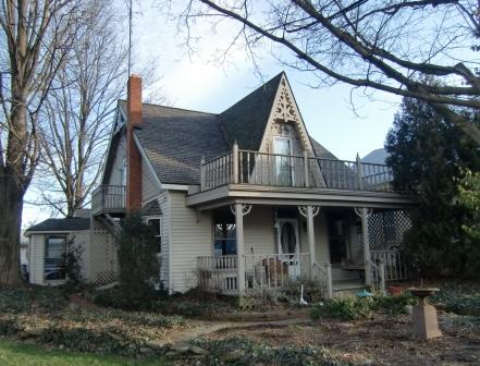 Another small Folk Gothic home in Zanesfield, OH
